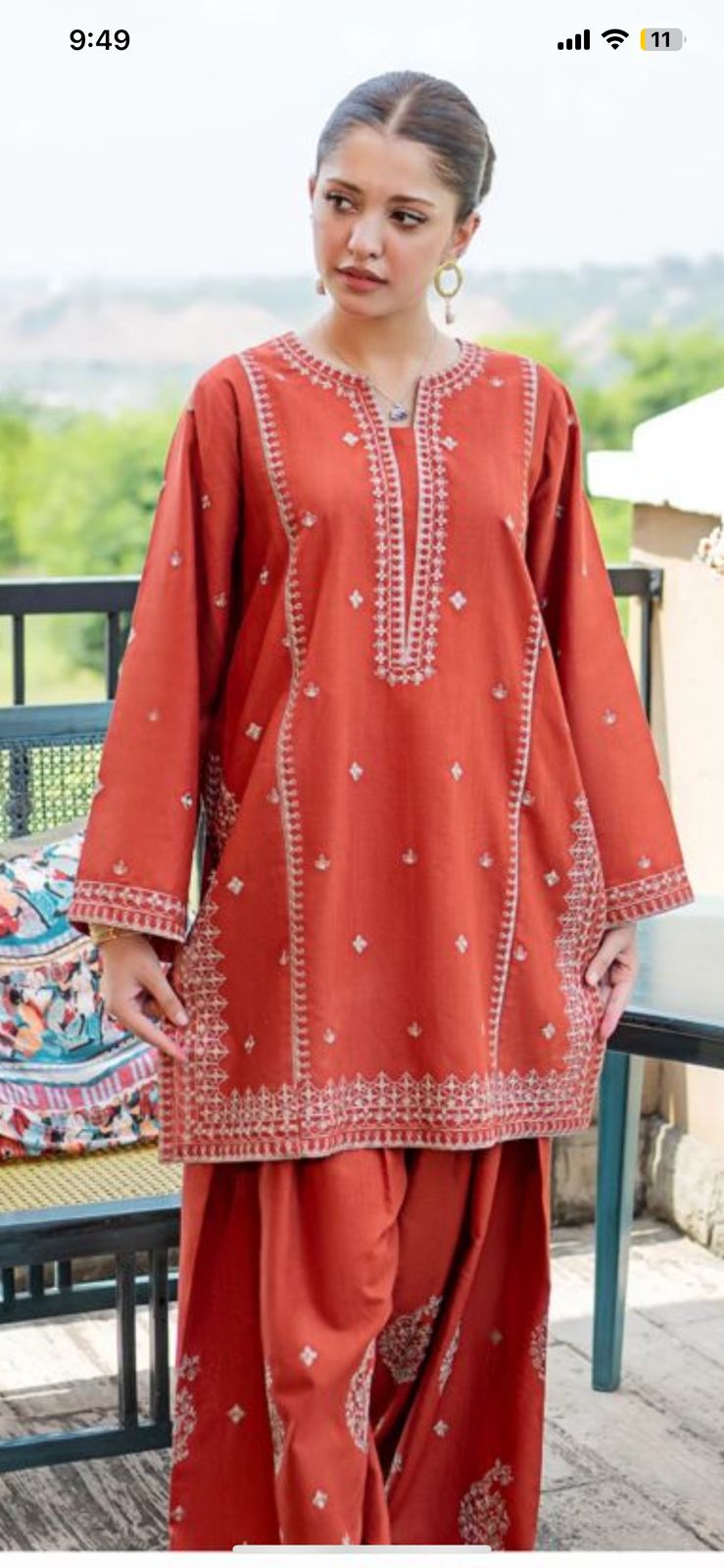 WINTER 2PC DHANAK EMBROIDERED DRESS RM-11012