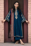 DHANAK 3PC EMBROIDERED UNSTITCHED DRESS BN11107