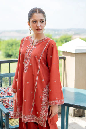WINTER 2PC DHANAK EMBROIDERED DRESS RM-11012