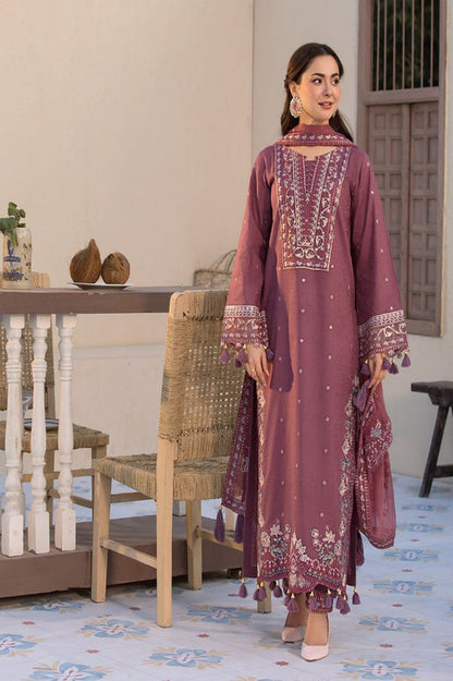 DHANAK 3PC WINTER COLLECTION EMROIDERED DRESS RM-11105