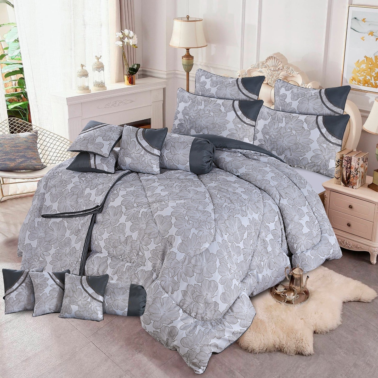 Complete Bedding Set 14 Pieces KA-11007