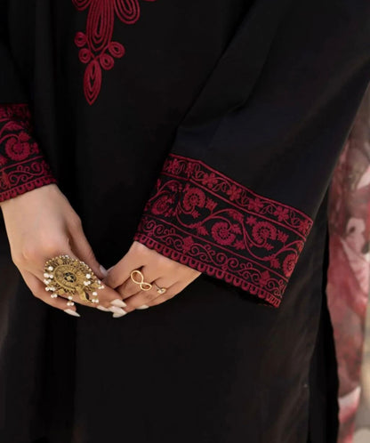 DHANAK 3PC EMBROIDERED UNSTITCHED DRESS-BN11102