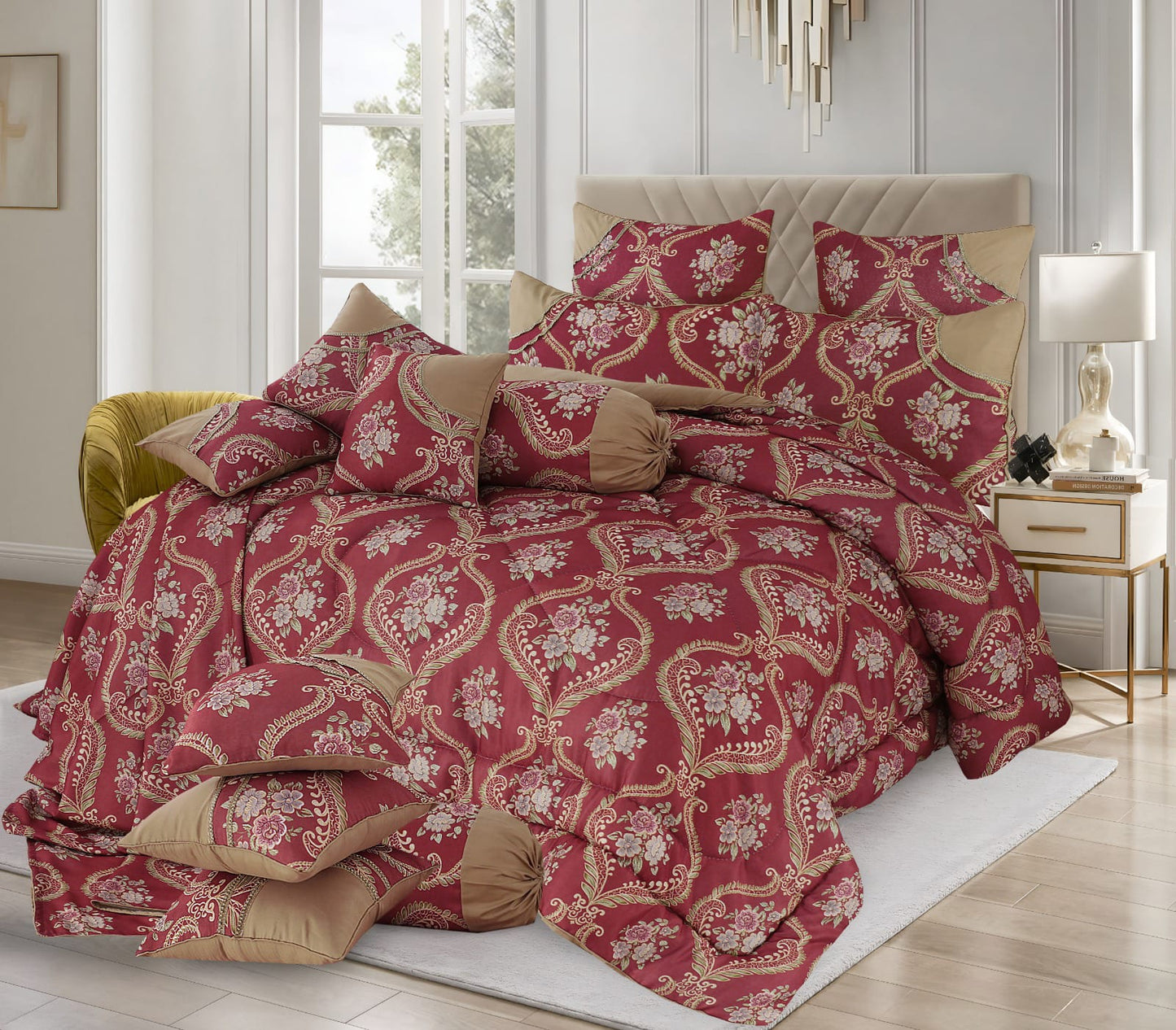 Complete Bedding Set 14 Pieces KA-11002