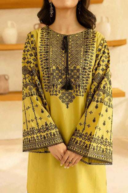 2PC Embroidered Dhanak Unstitched Suit KA-1102