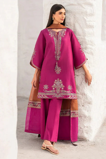 3PC UNSTITCHED DHANAK EMBROIDERED SUIT RA-1003