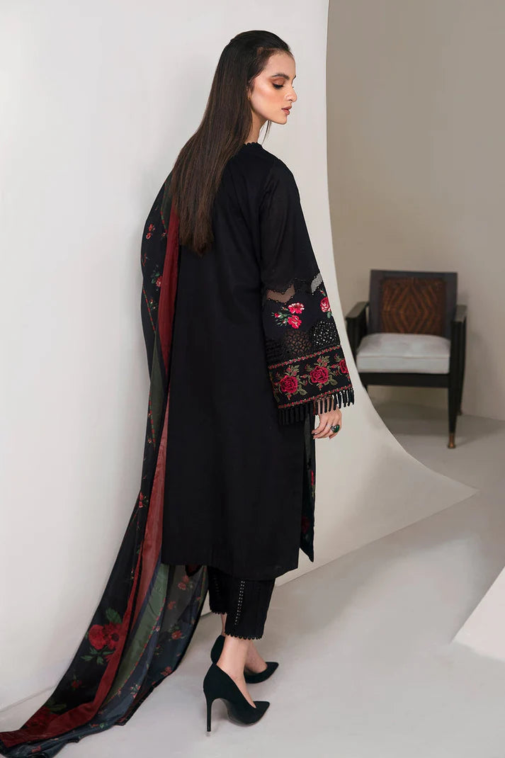 DHANAK EMBROIDERED 3 PIECE WINTER SUIT -KA-1014